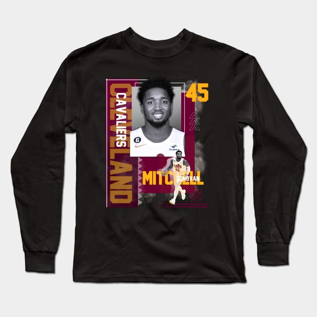 Donovan Mitchell 45 Long Sleeve T-Shirt by today.i.am.sad